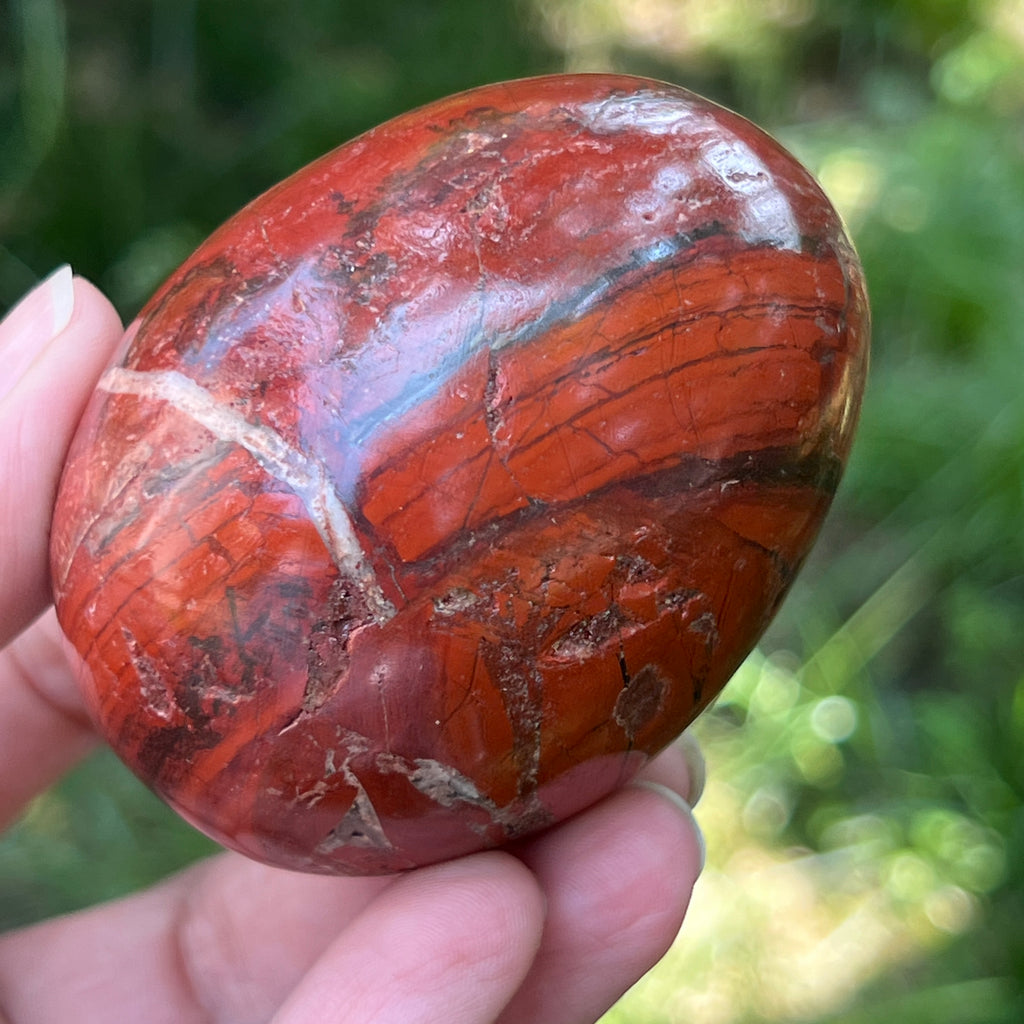 Ou jasp rosu din Zimbabwe model 8, pietre semipretioase - druzy.ro 11 