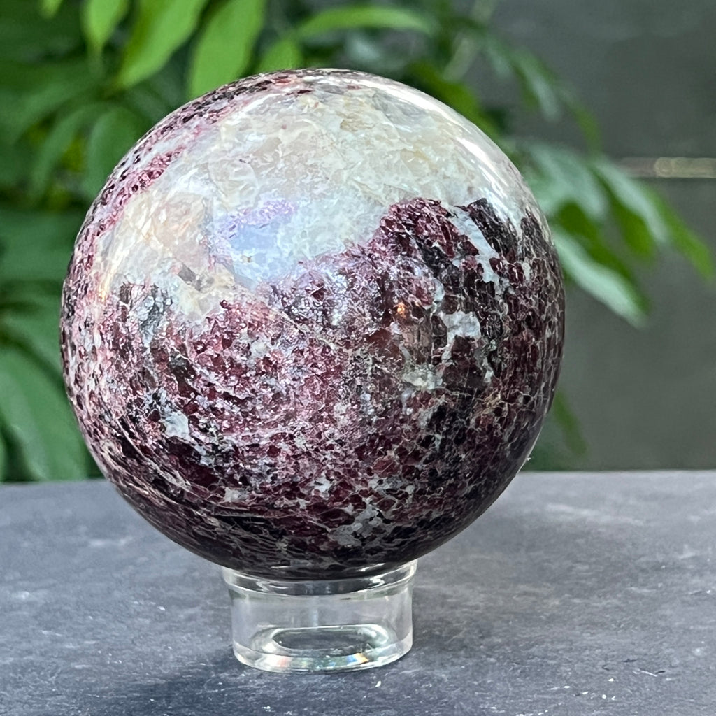 Sfera granat cu cuart | Model 3, pietre semipretioase - druzy.ro 4 