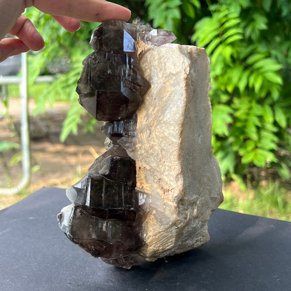 Specimen cluster cuart fumuriu m2, pietre semipretioase - druzy.ro 8 