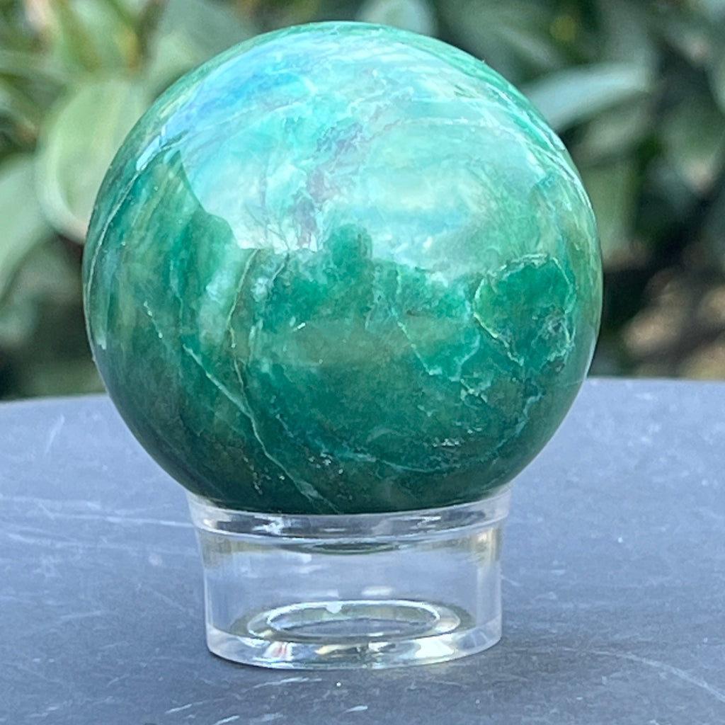 Sfera jad verde nefrit Africa model 3, pietre semipretioase - druzy.ro 3 