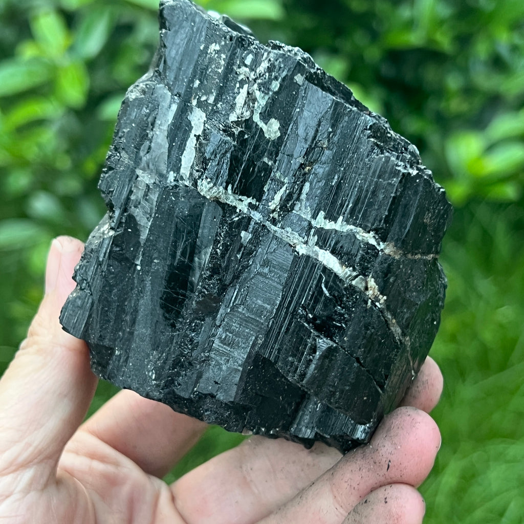 Turmalina neagra piatra bruta L18, pietre semipretioase - druzy.ro 3 