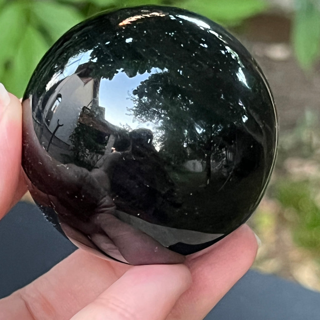Sfera obsidian model 1, pietre semipretioase - druzy.ro 8 