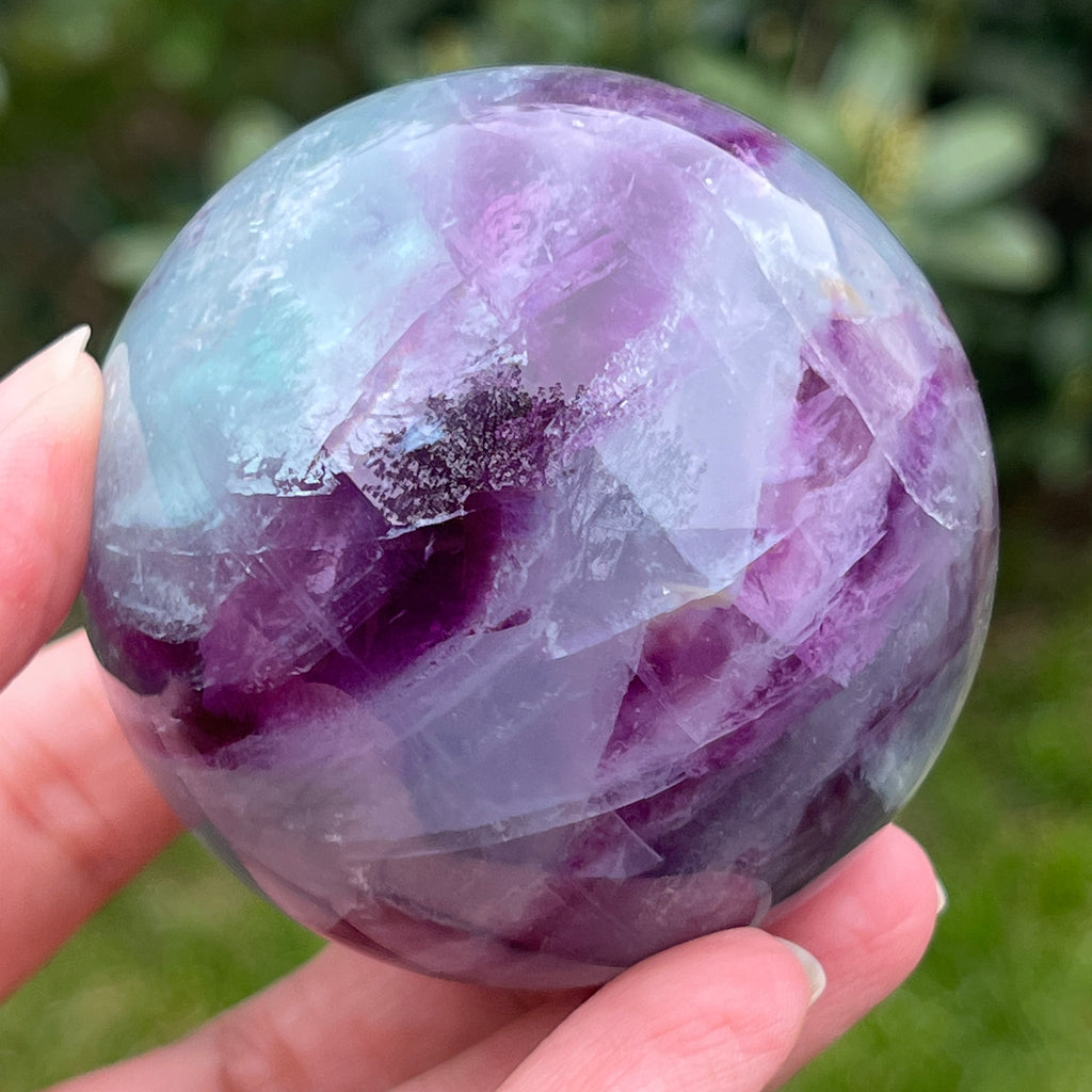 Sfera fluorit curcubeu model 9, pietre semipretioase - druzy.ro 3 