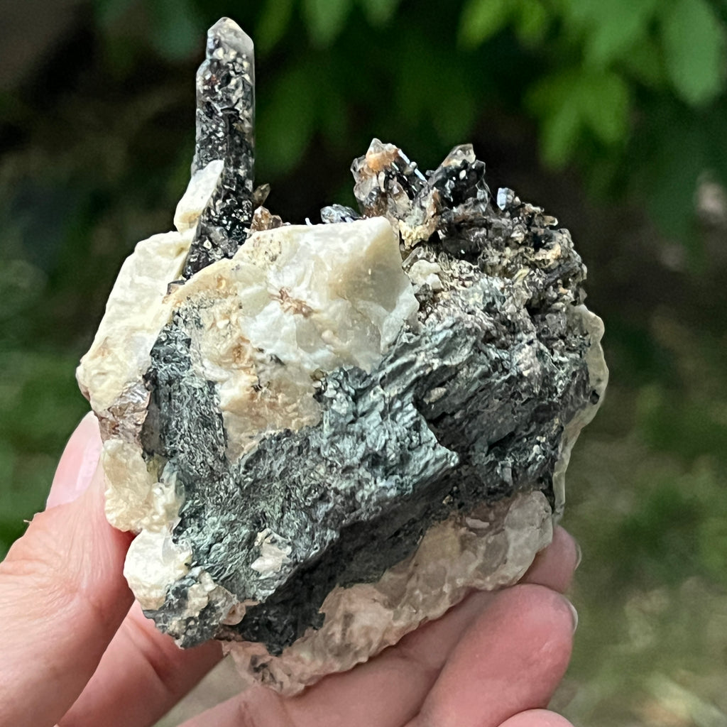 Cluster egirin cuart fumuriu/negru Zomba m24, pietre semipretioase - druzy.ro 8 