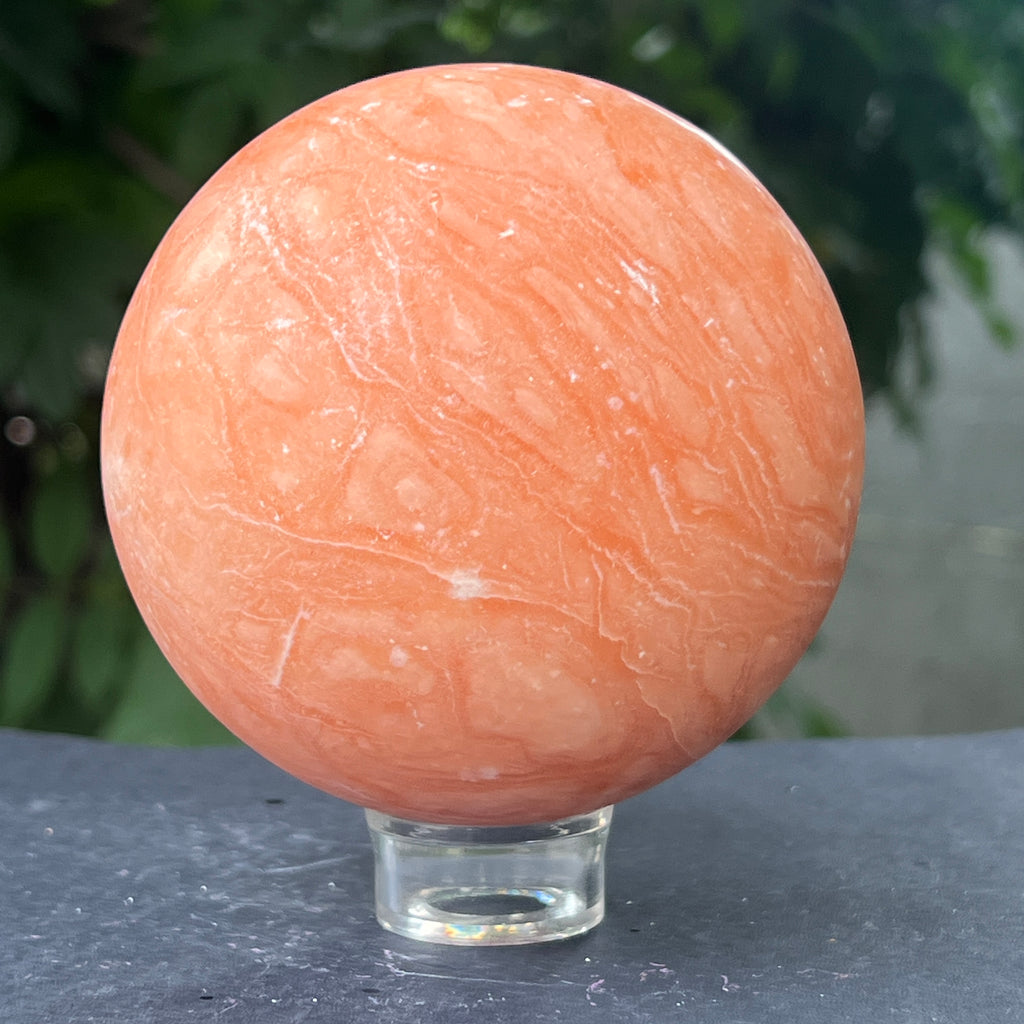Sfera calcit portocaliu model 1, pietre semipretioase - druzy.ro 3 