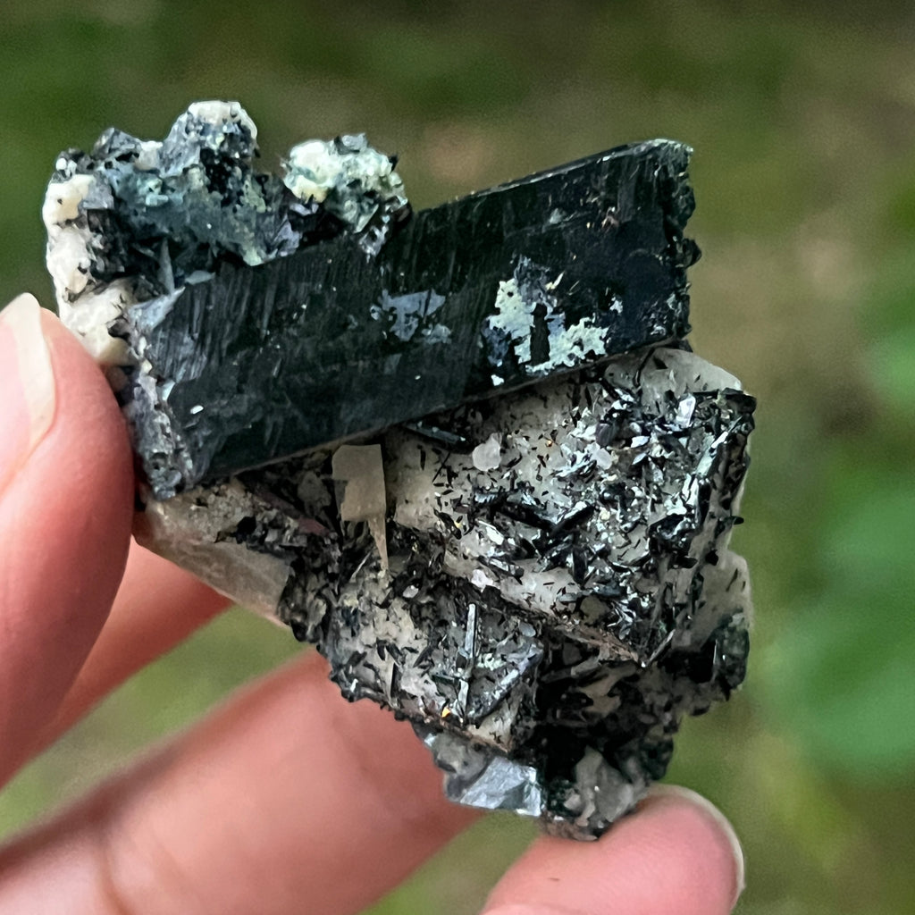 Cluster egirin mini cuart fumuriu/negru Zomba m15, pietre semipretioase - druzy.ro 1 