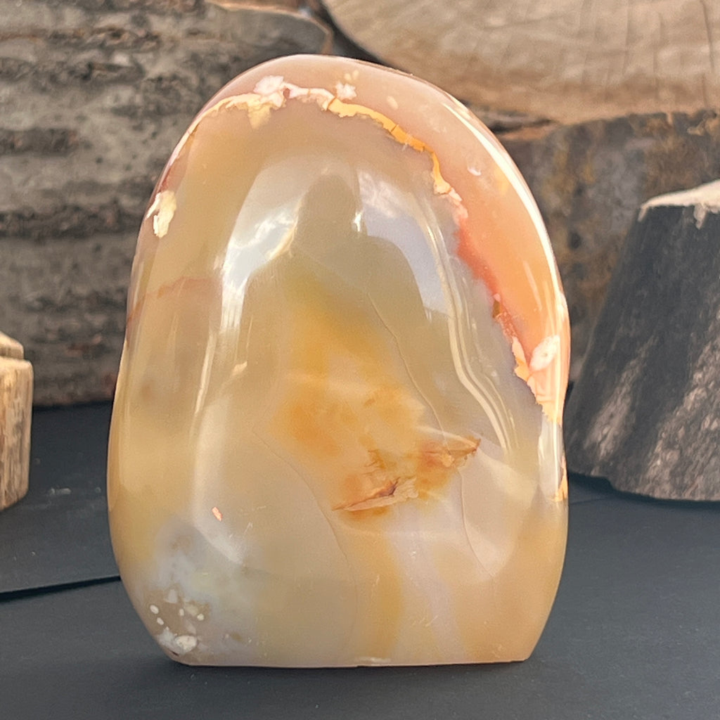 Agat coral floare din Madagascar model 6, pietre semipretioase - druzy.ro 5 