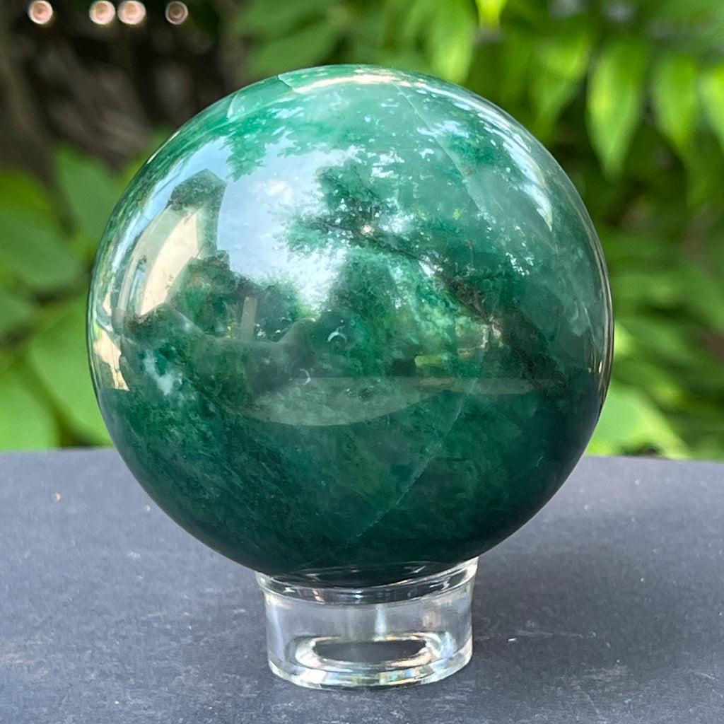 Sfera jad verde m2, pietre semipretioase - druzy.ro 8 