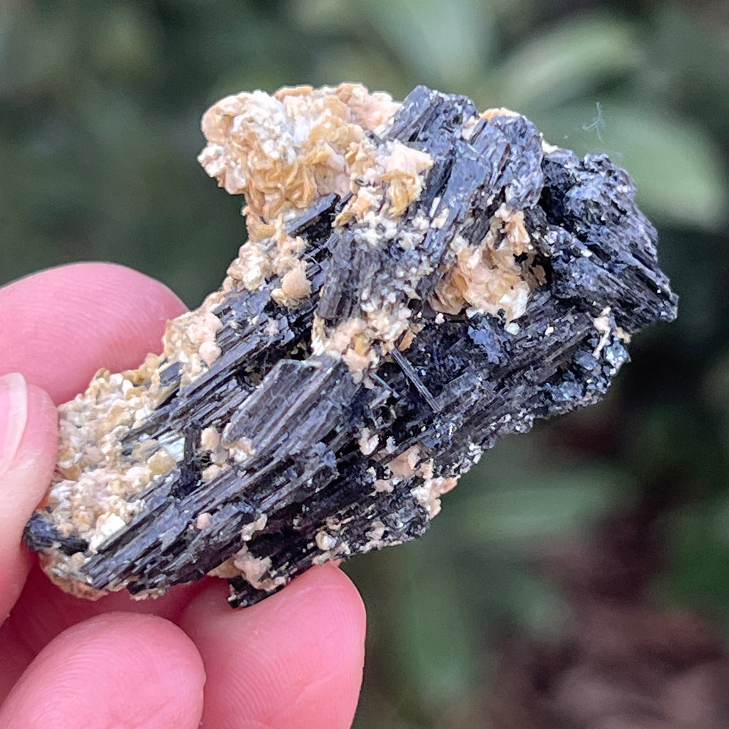 Cluster turmalina neagra cu vermiculita din Erongo m15, pietre semipretioase - druzy.ro 2 