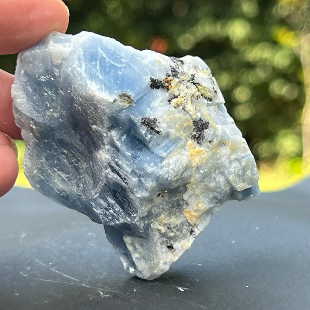 Calcit albastru piatra bruta din Namibia model 8, pietre semipretioase - druzy.ro 1