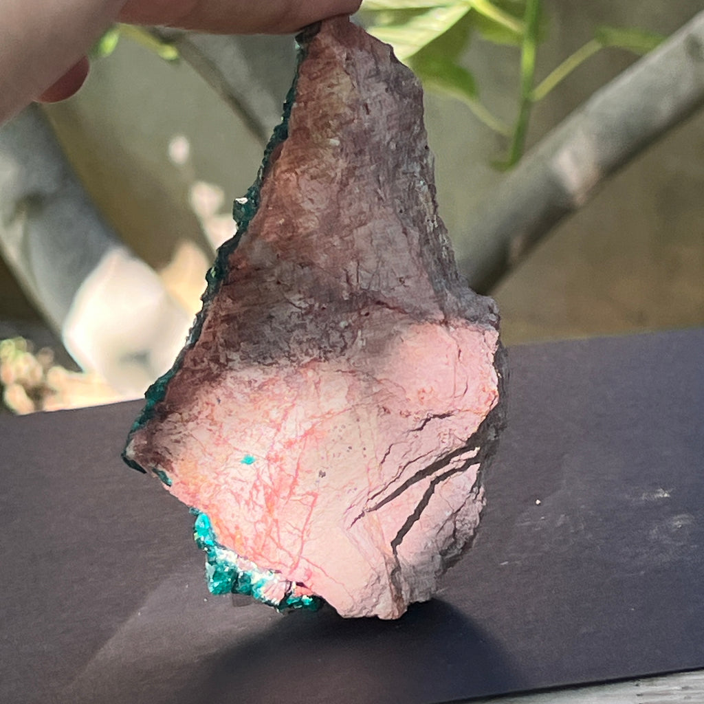Dioptaz cluster din Congo model 41, pietre semipretioase - druzy.ro 4 