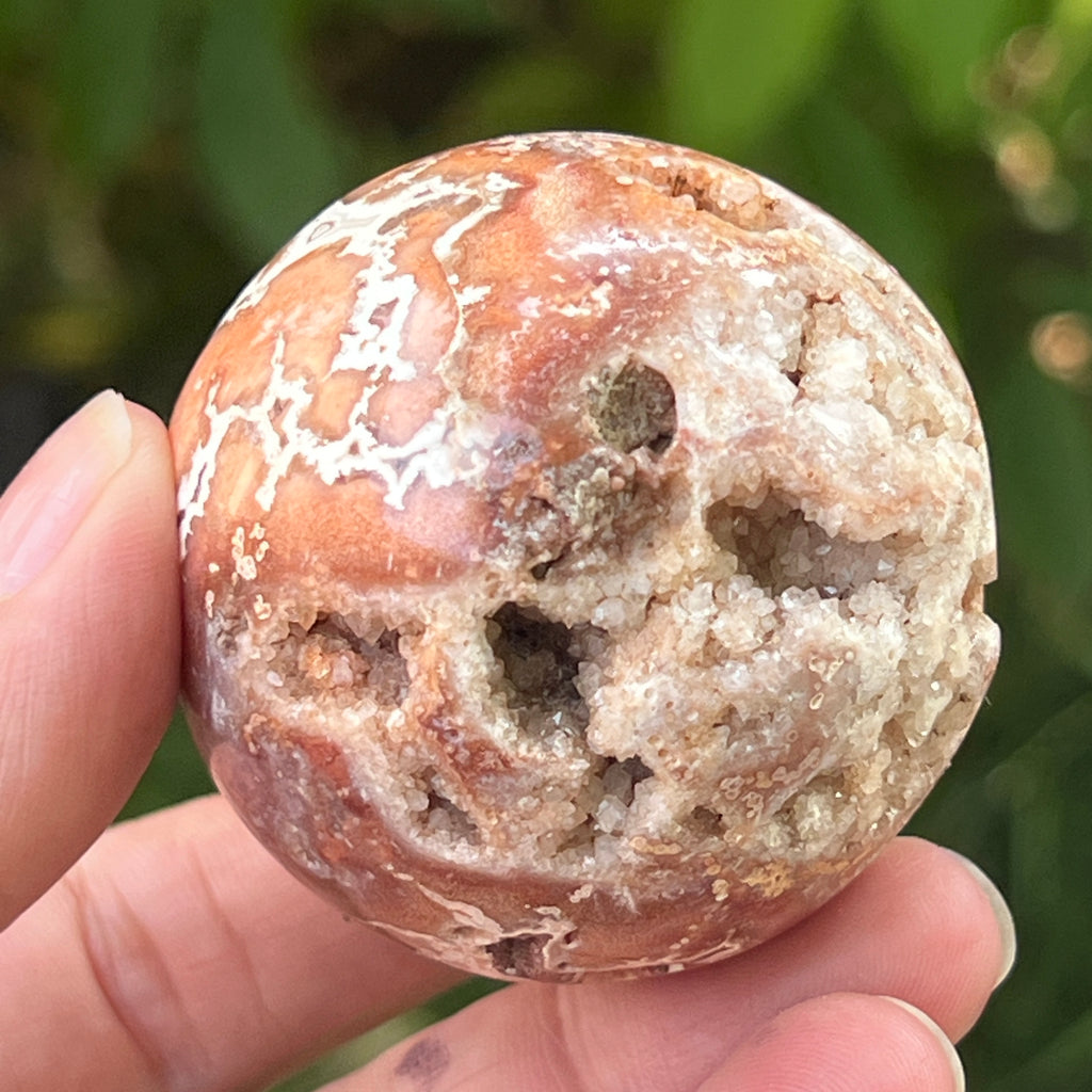 Sfera agat Crazy Lace | Model 4, pietre semipretioase - druzy.ro 6 