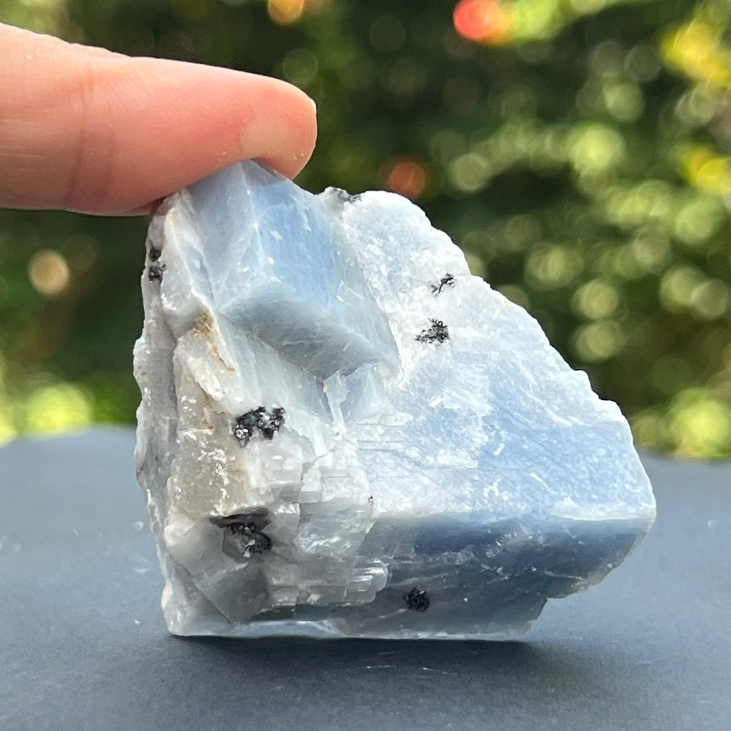 Calcit albastru piatra bruta din Namibia model 6, pietre semipretioase - druzy.ro 2