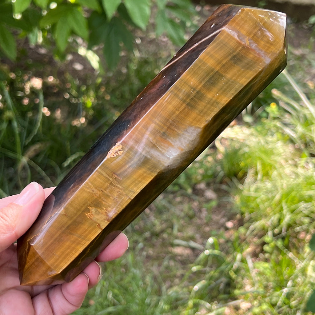 Bagheta dublu varf ochi de tigru model 3, pietre semipretioase - druzy.ro 7 