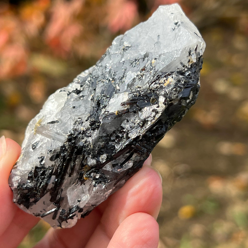 Turmalina neagra bruta cu insertii cuart Africa de Sud model 1, druzy.ro, cristale 2