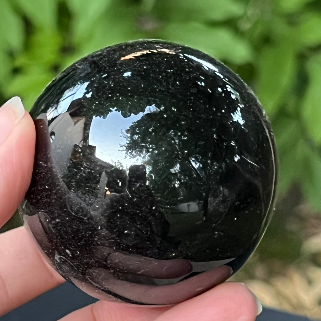 Sfera obsidian model 4, pietre semipretioase - druzy.ro 5 