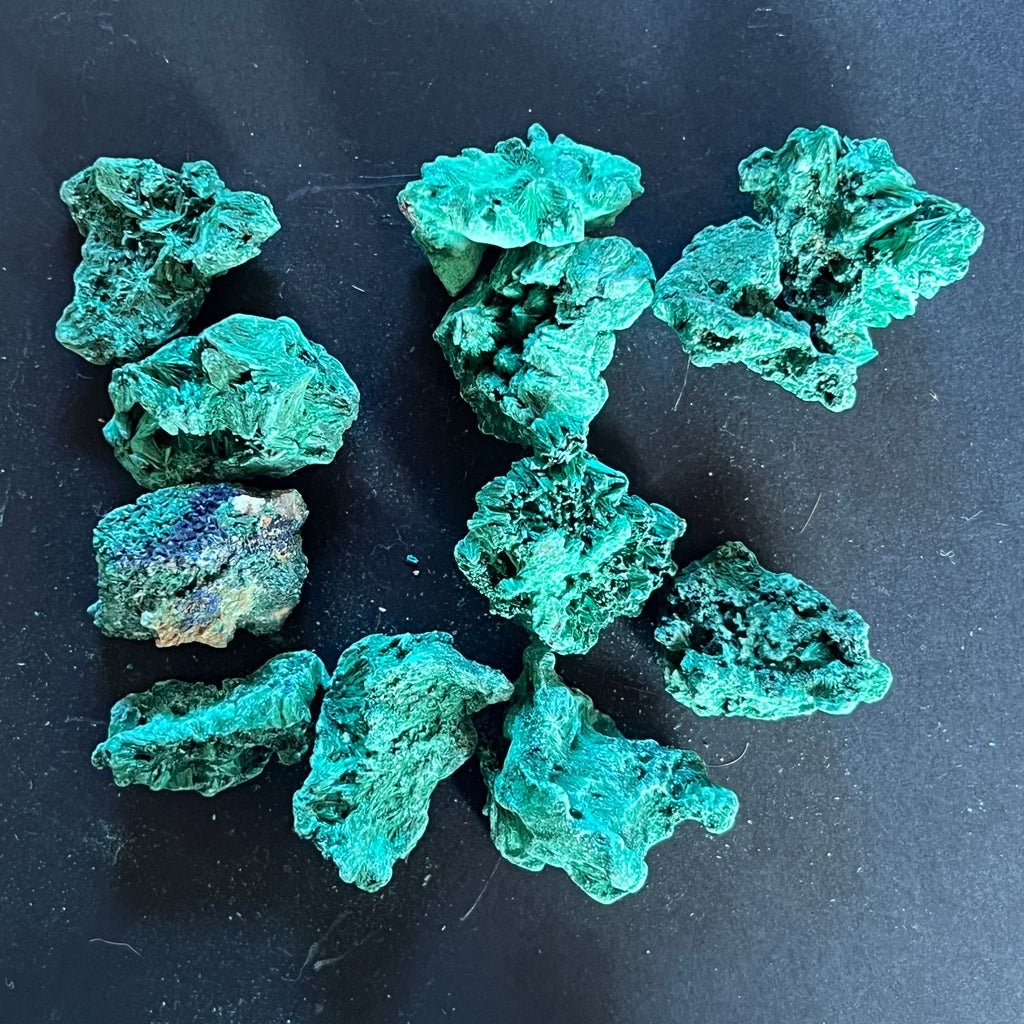 Malachit matasos piatra bruta din Congo, pietre semipretioase - druzy.ro 4 