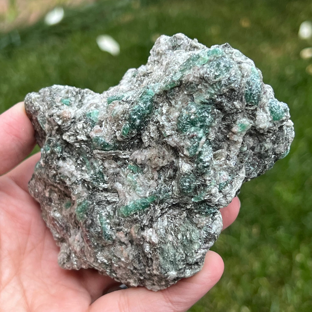Smarald in matrice piatra bruta model 4A/2, druzy.ro, cristale 8