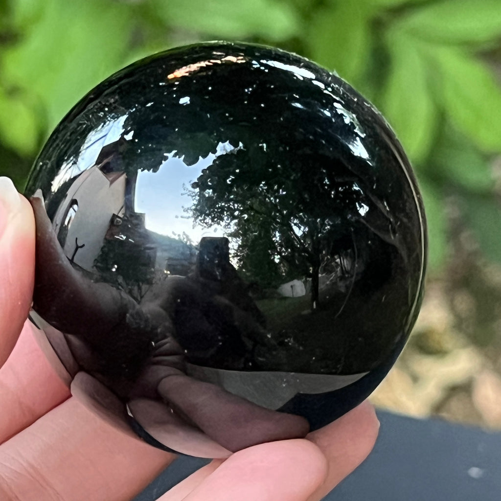 Sfera obsidian model 4, pietre semipretioase - druzy.ro 7 