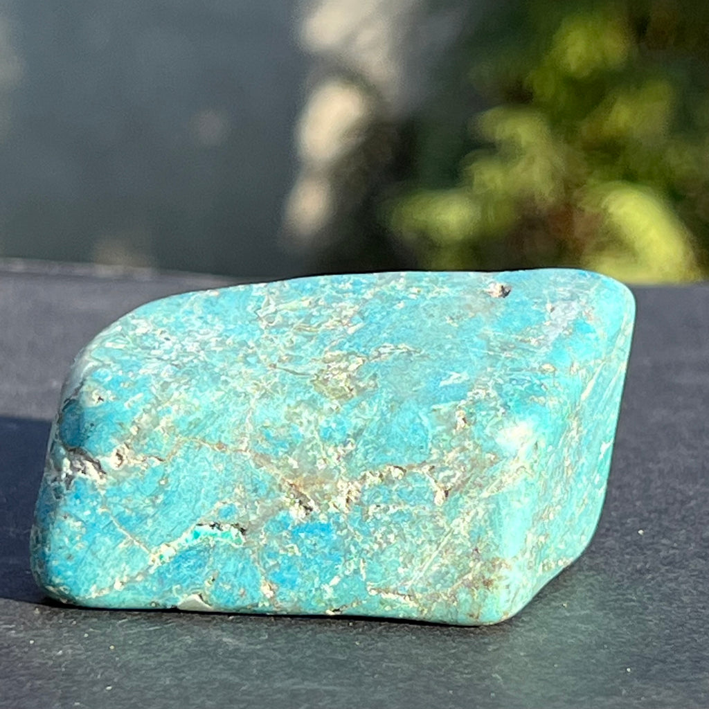 Forma libera/palmstone Shattuckite m2, druzy.ro, cristale 4