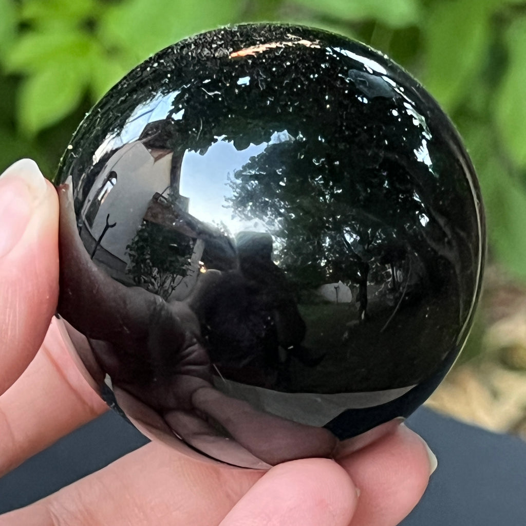 Sfera obsidian model 4, pietre semipretioase - druzy.ro 6 