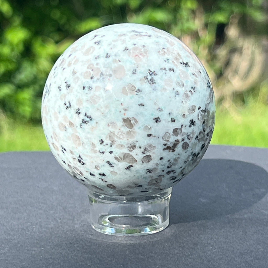 Sfera jasp kiwi model 3, pietre semipretioase - druzy.ro 3 