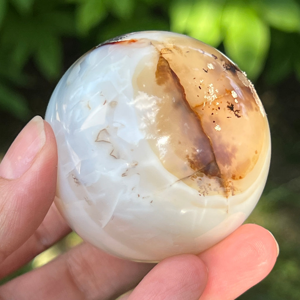 Sfera agat negru | Model 1, pietre semipretioase - druzy.ro 3 