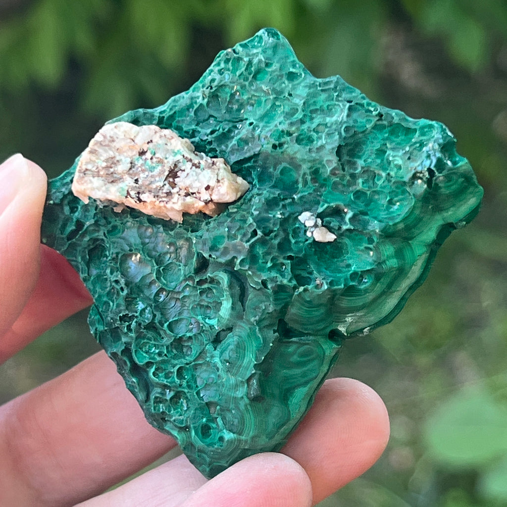Malachit piatra bruta | Model 12, pietre semipretioase - druzy.ro 3 