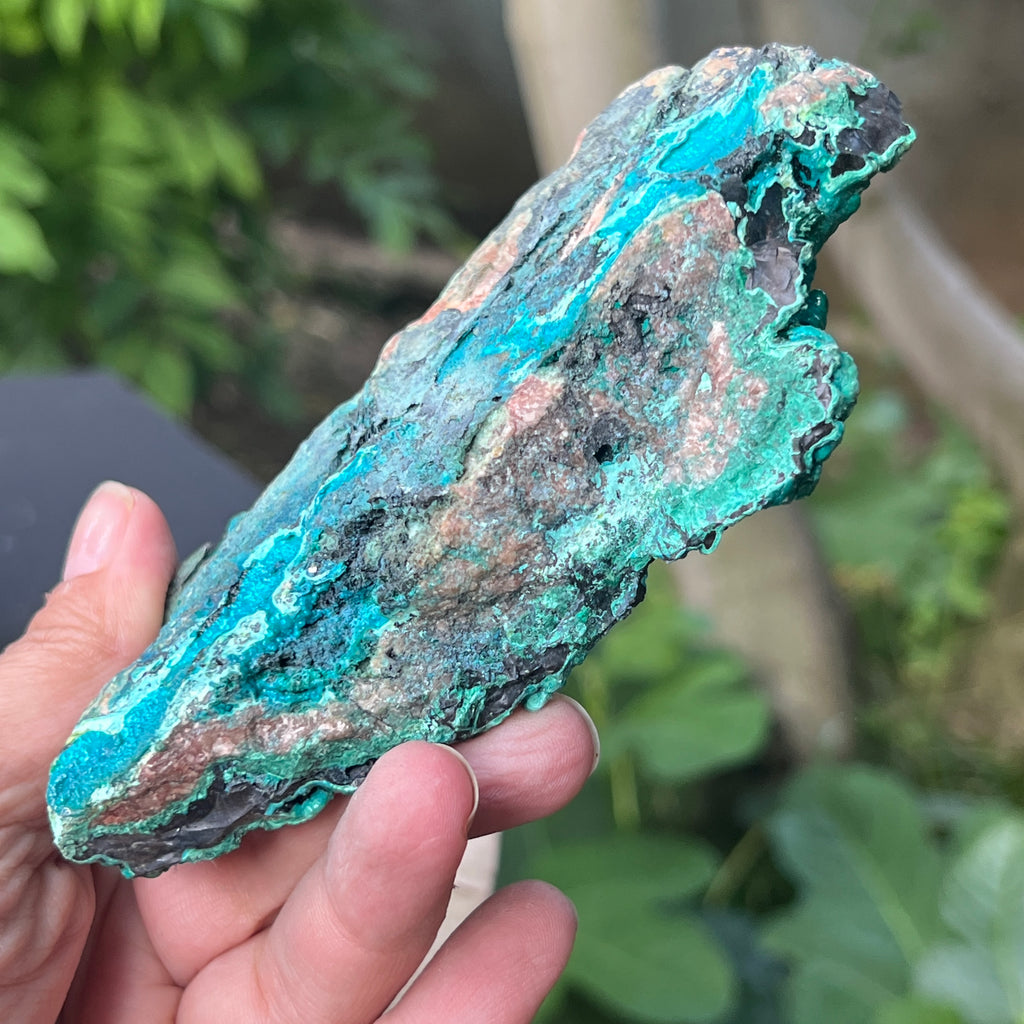 Cluster crisocola botrioidală model 4 din Congo, pietre semipretioase - druzy.ro 6 