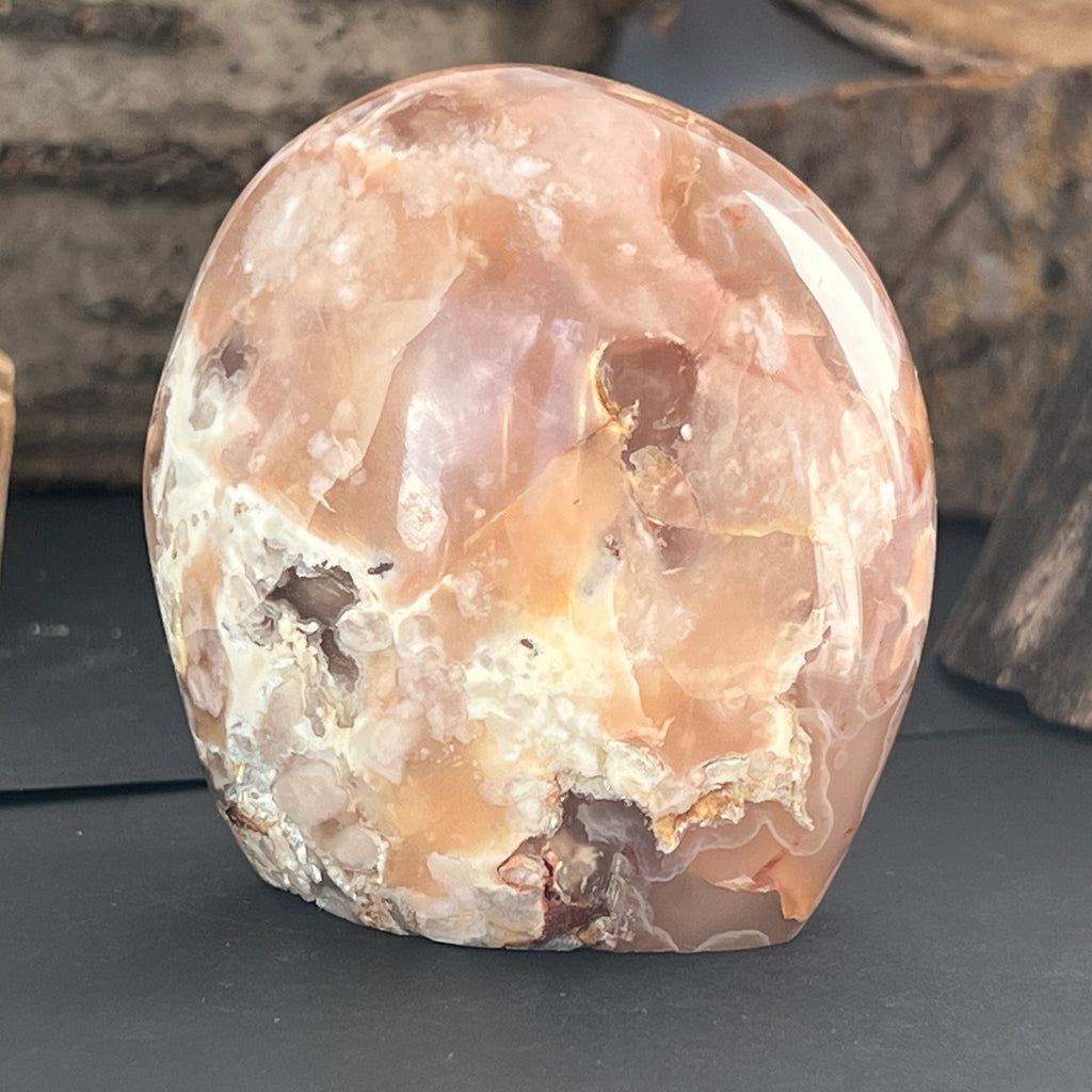 Agat coral floare din Madagascar model 11, pietre semipretioase - druzy.ro 1 