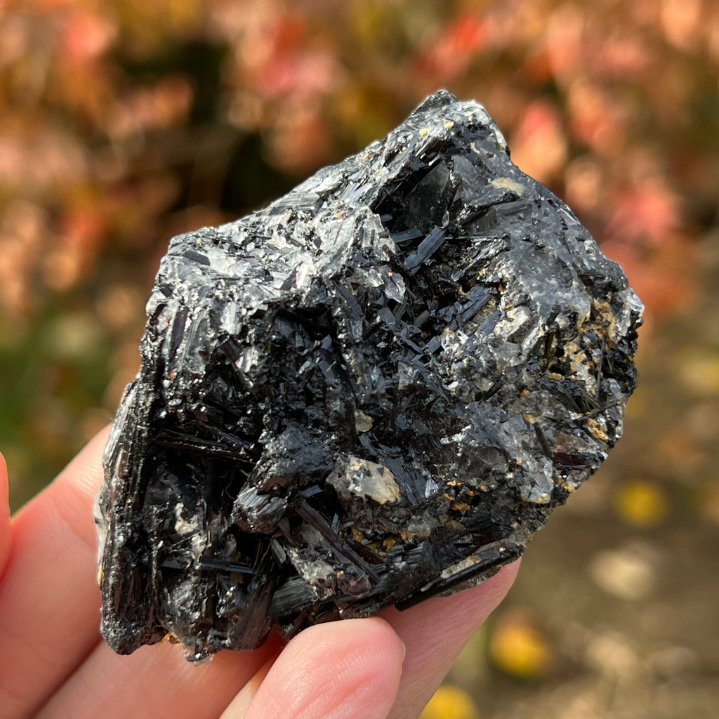 Turmalina neagra bruta cu insertii cuart Africa de Sud model 2, druzy.ro, cristale 3