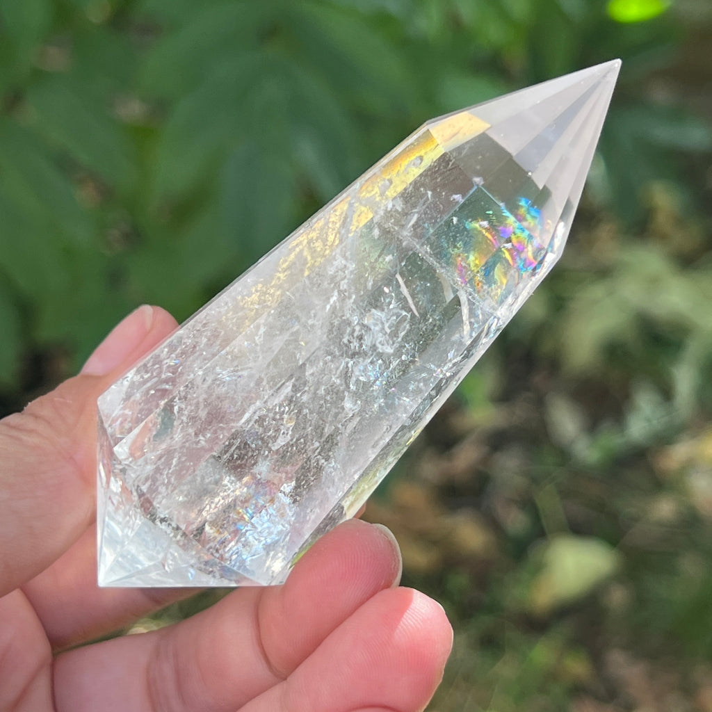 Bagheta cuart vogel, 12 fete, Brazilia model 4, pietre semipretioase - druzy.ro 5 