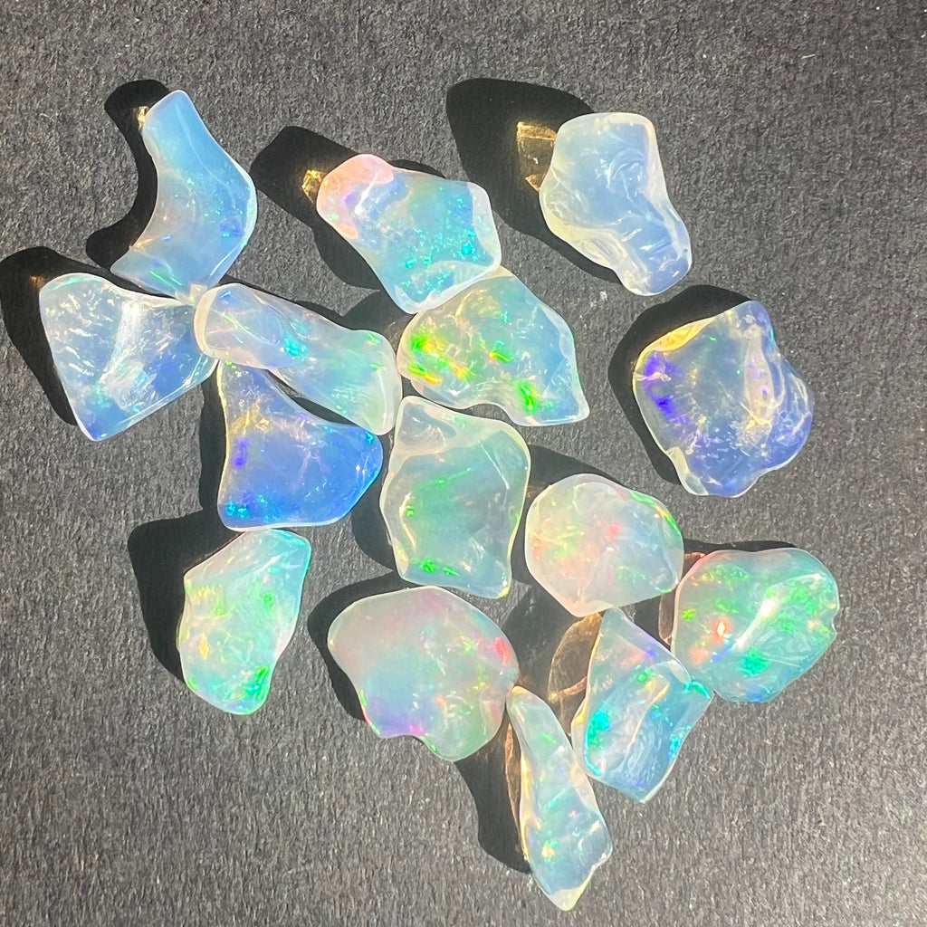 Opal de foc, opal Etiopia 1-1.5 cm, druzy.ro, cristale 7