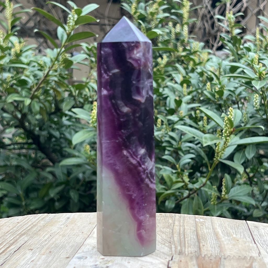 Obelisc fluorit curcubeu model XL2, pietre semipretioase - druzy.ro 3 