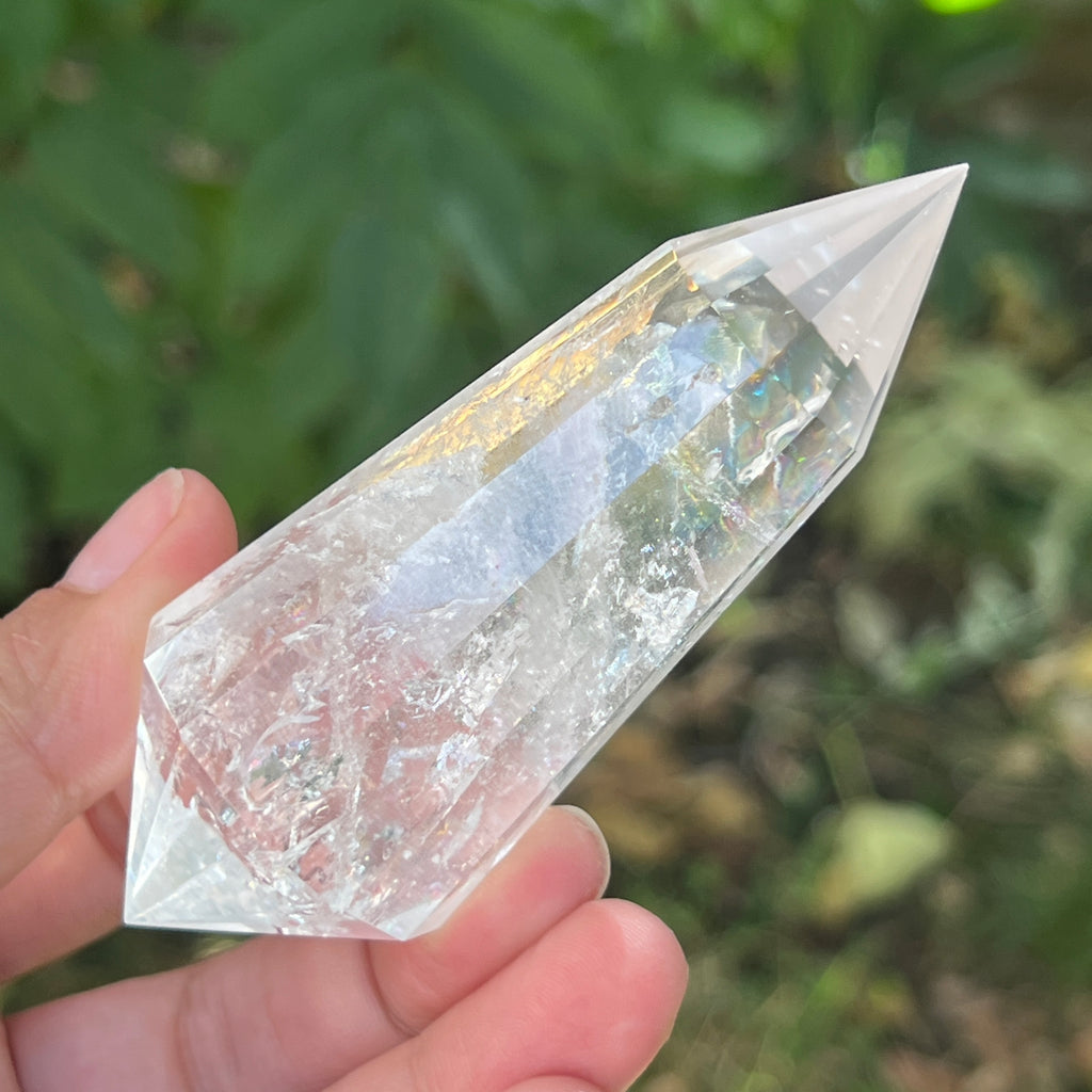 Bagheta cuart vogel, 12 fete, Brazilia model 4, pietre semipretioase - druzy.ro 2 