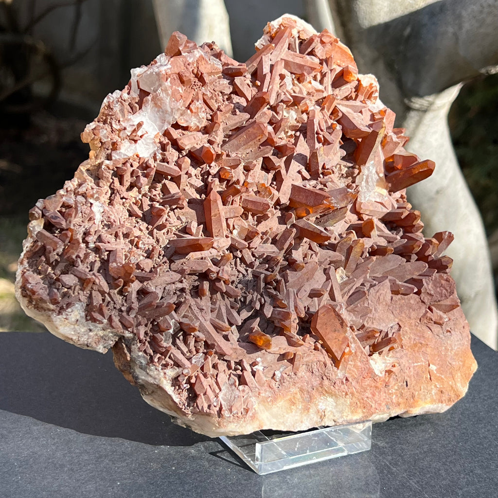 Cluster cuart tangerian 22 * 18 cm, druzy.ro, cristale 2