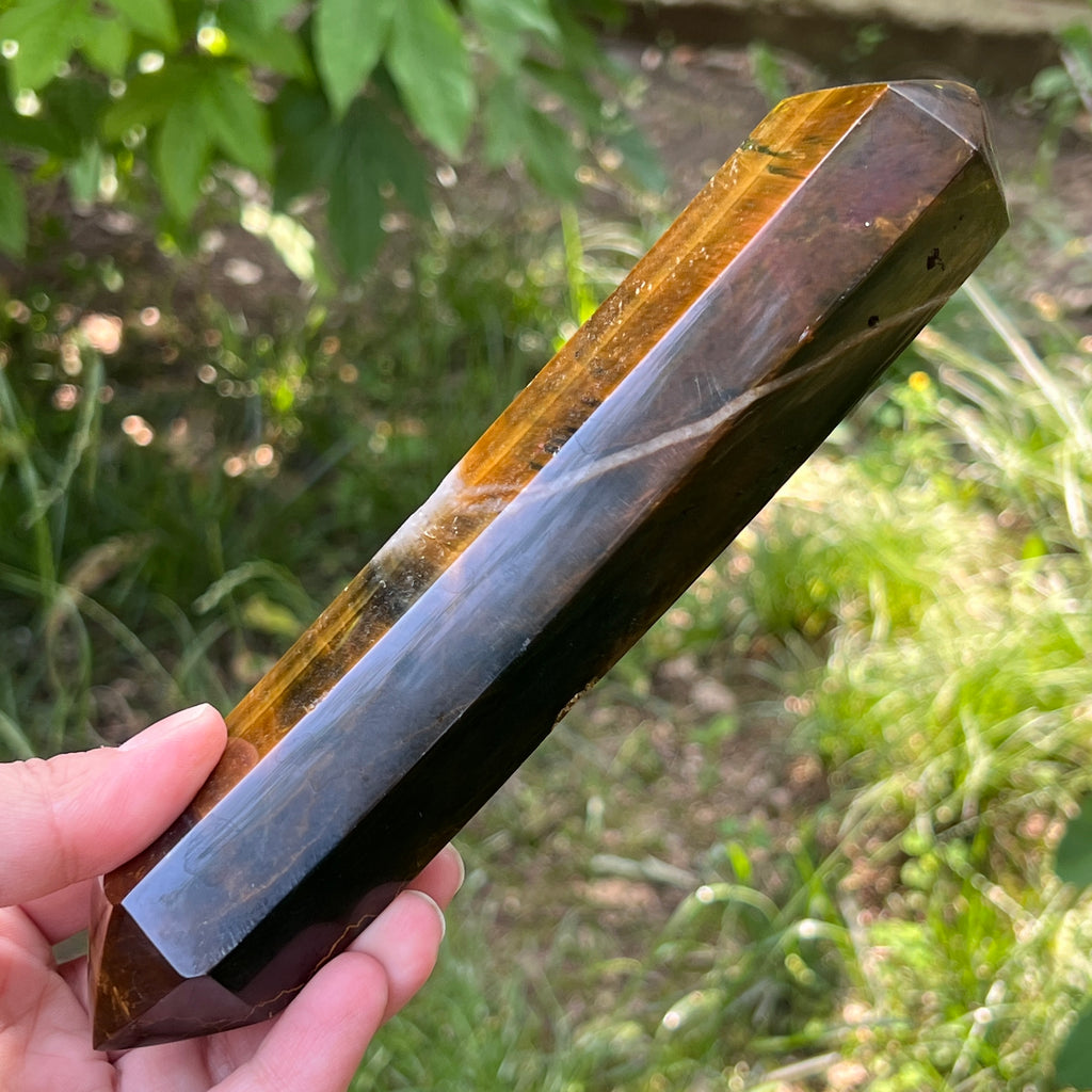 Bagheta dublu varf ochi de tigru model 3, pietre semipretioase - druzy.ro 5 