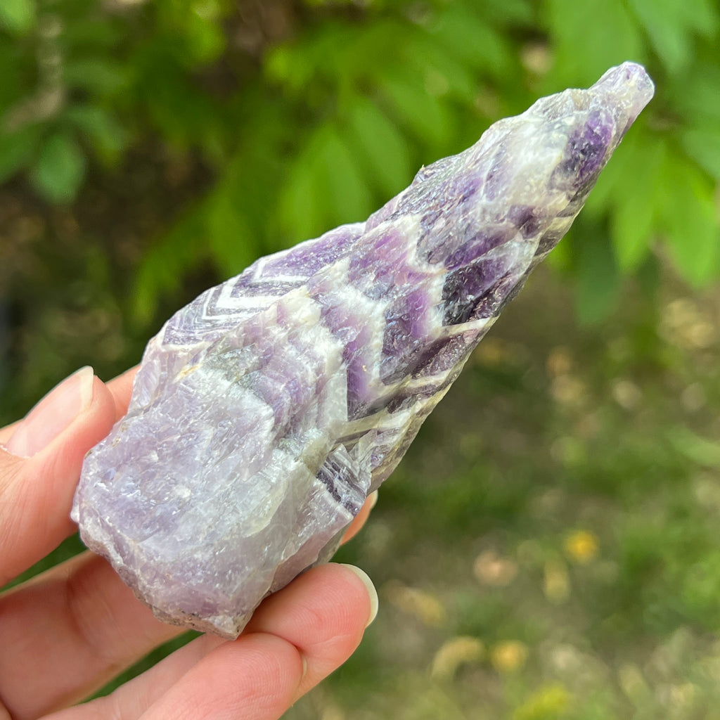 Ametist chevron piatra bruta/ varf m8, pietre semipretioase - druzy.ro 4 