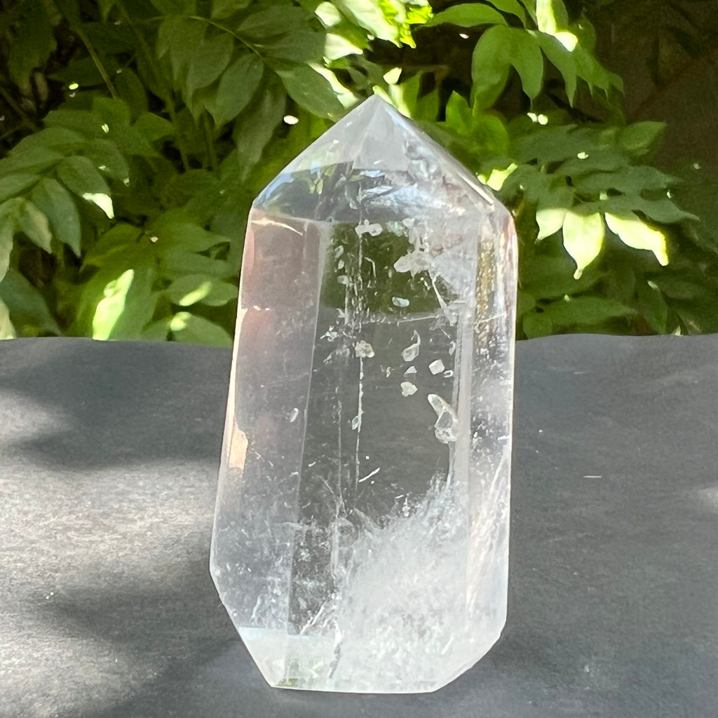 Obelisc/varf cuart de stanca/cuart incolor mini m9, druzy.ro, cristale 3