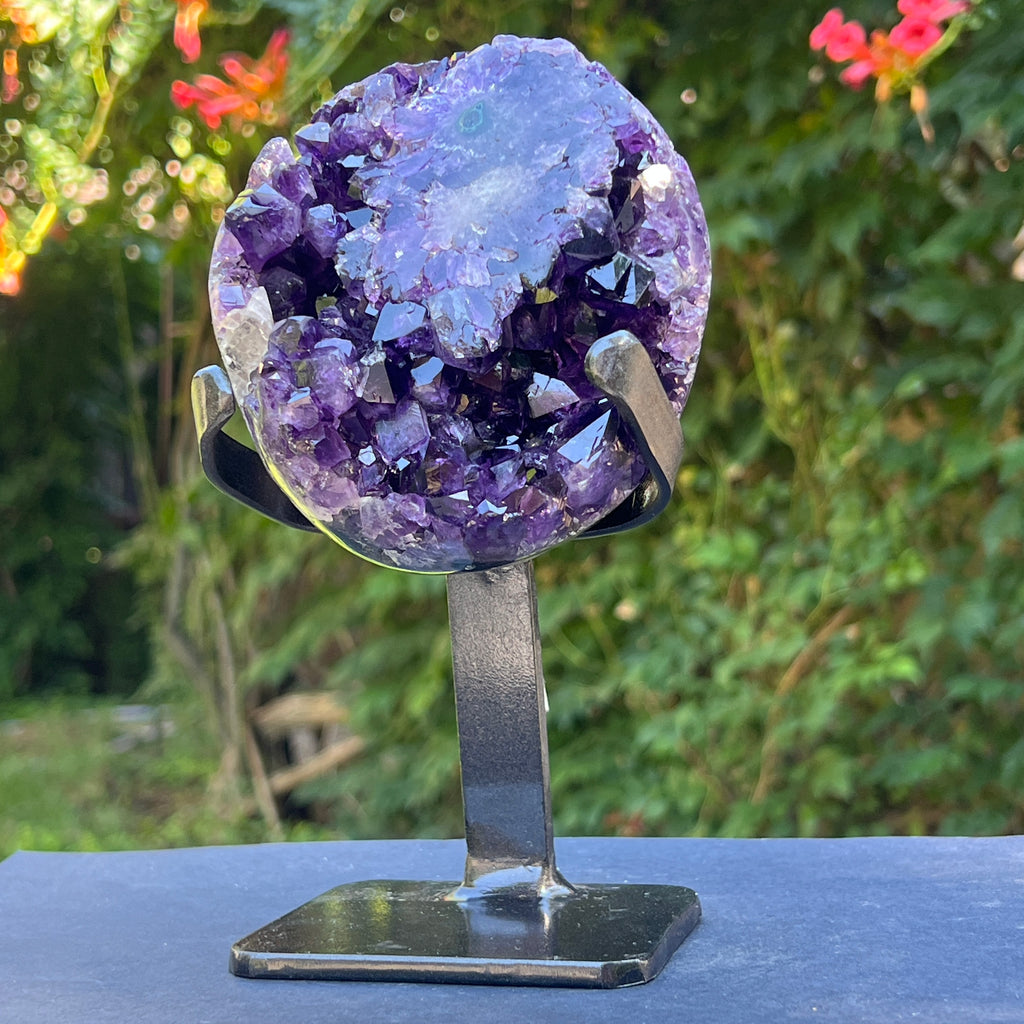 Ametist Uruguay AAA pe stand calitate +AAA, geoda ametist Urguay | Model 3, pietre semipretioase - druzy.ro 2 