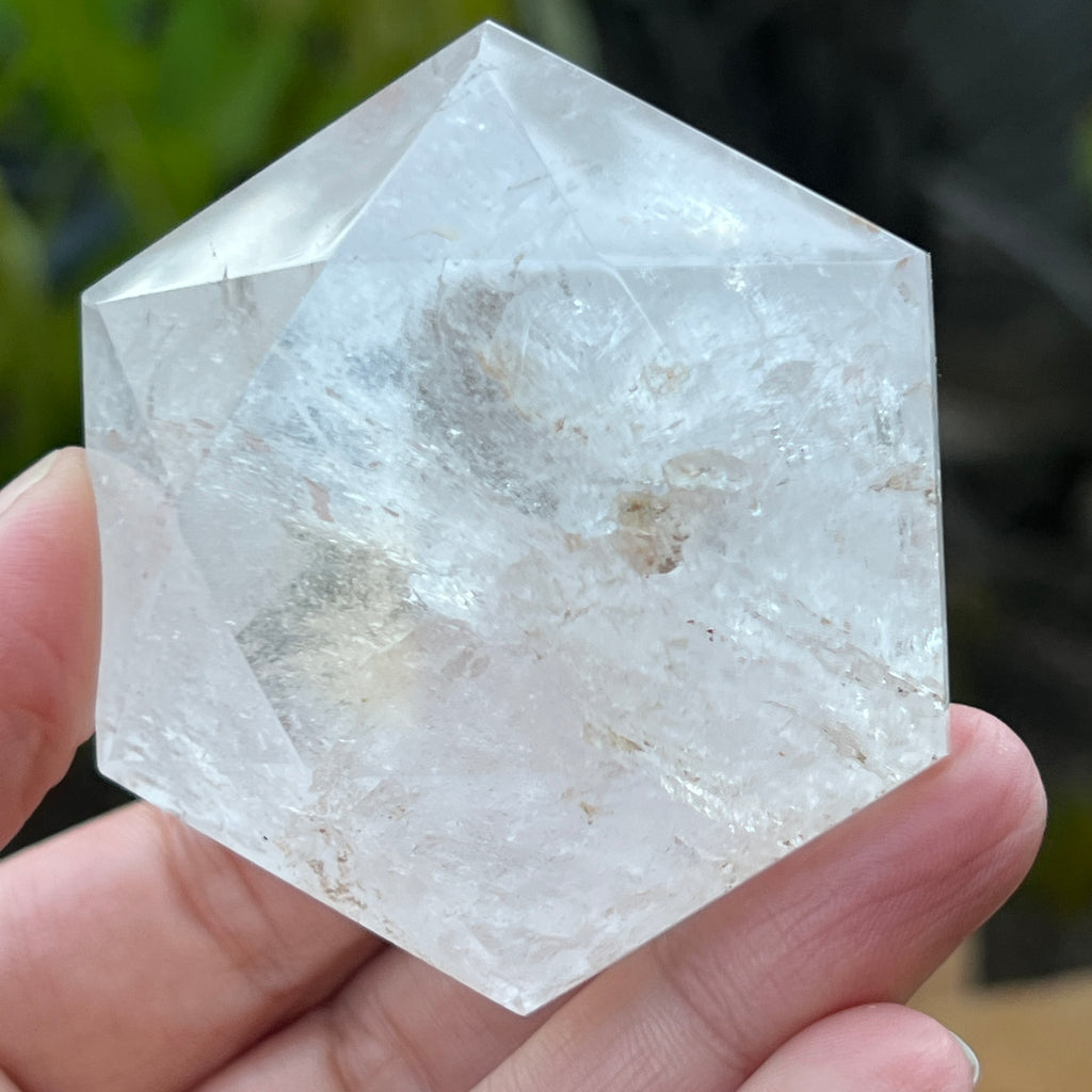 Cuart forma diamant caliate extra, cristal de stanca/cuart incolor m8, pietre semipretioase - druzy.ro 7 