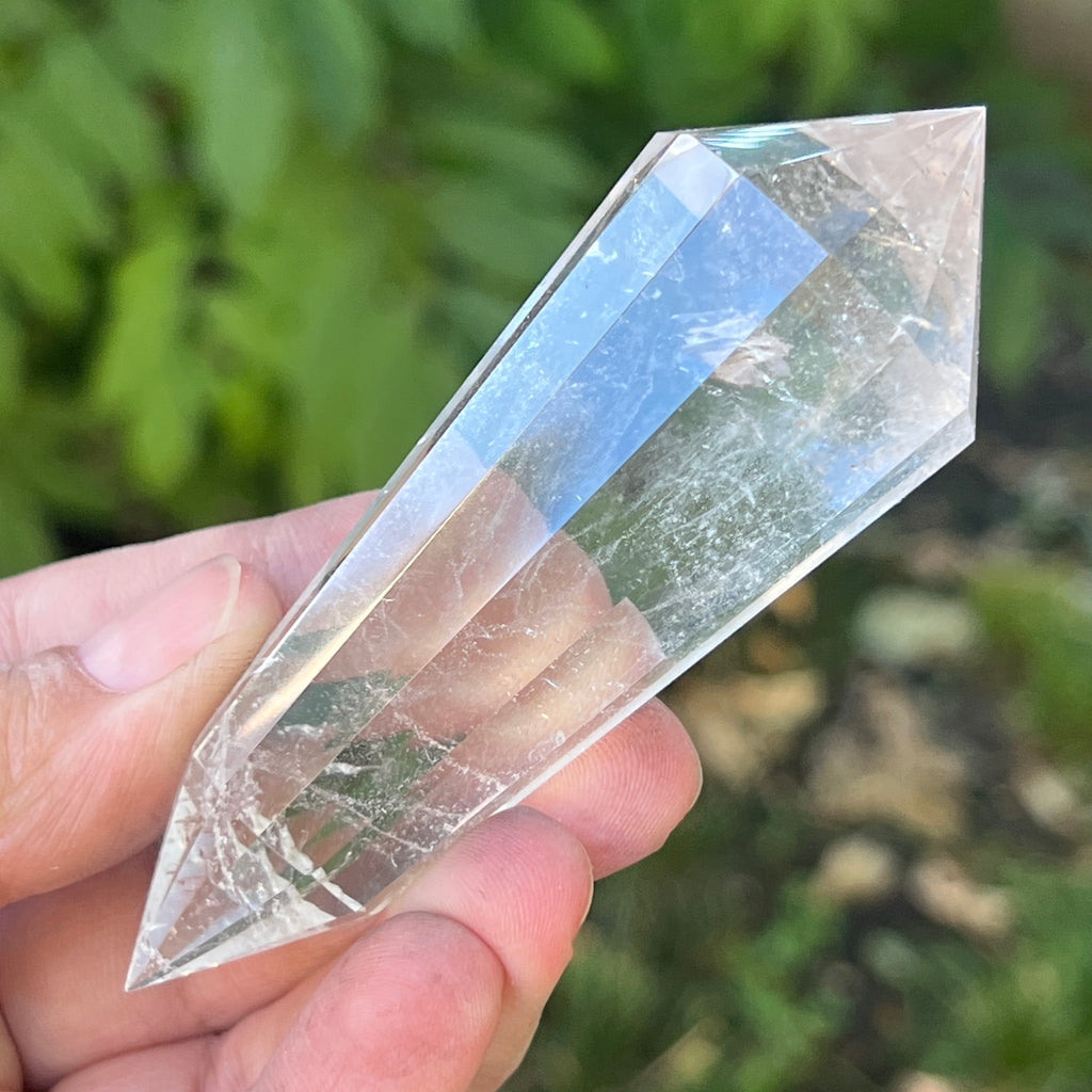 Bagheta cuart vogel, 12 fete, Brazilia model 13, pietre semipretioase - druzy.ro 2 