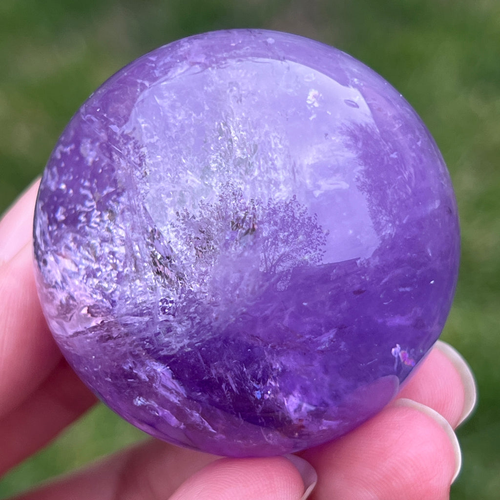 Sfera ametist AA din Brazilia model 6, pietre semipretioase - druzy.ro 3 