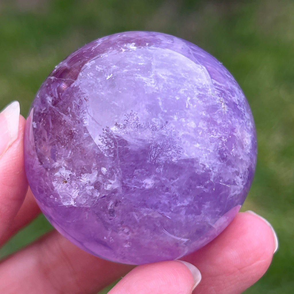 Sfera ametist AA din Brazilia model 11, pietre semipretioase - druzy.ro 8 