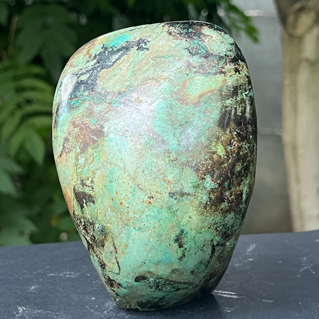 Sculptura crisocola model 2, pietre semipretioase - druzy.ro 2 