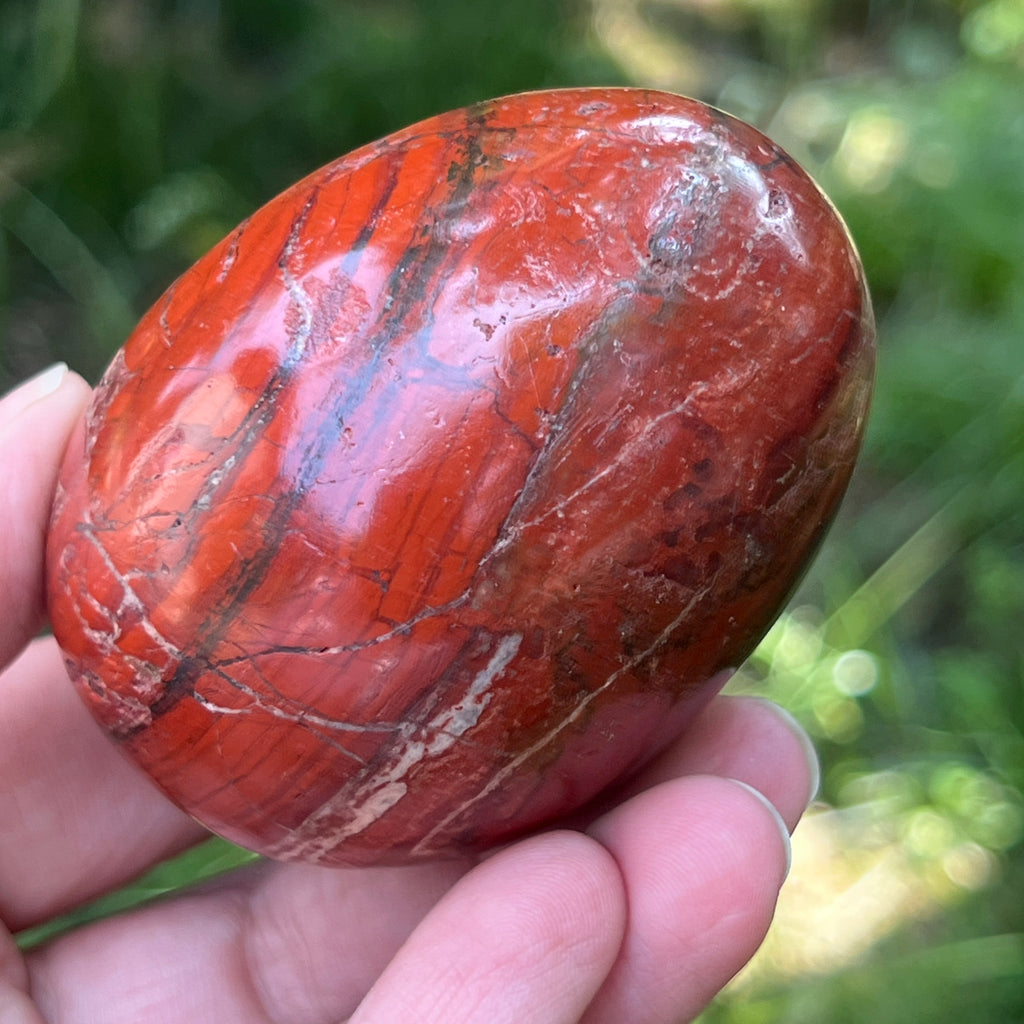 Ou jasp rosu din Zimbabwe model 8, pietre semipretioase - druzy.ro 2 
