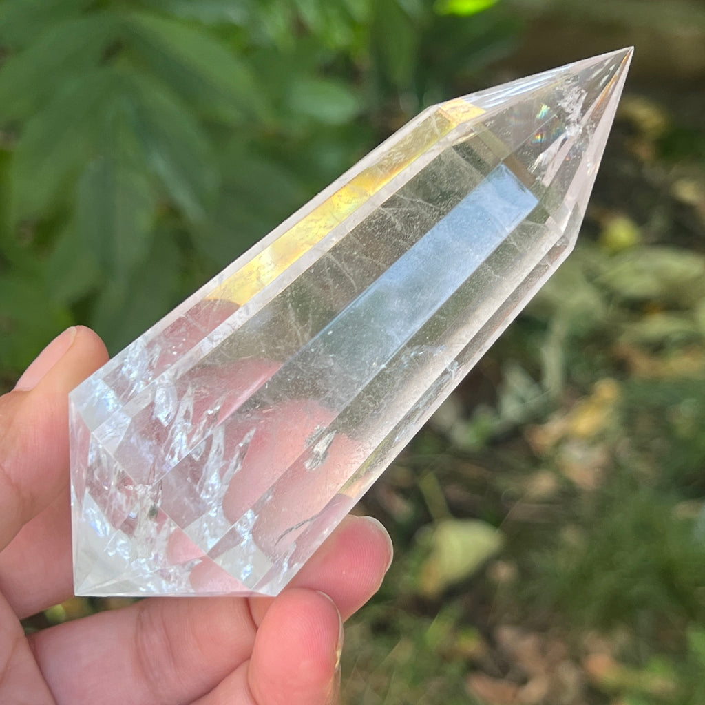Bagheta cuart vogel, 12 fete, Brazilia model 19, pietre semipretioase - druzy.ro 9 