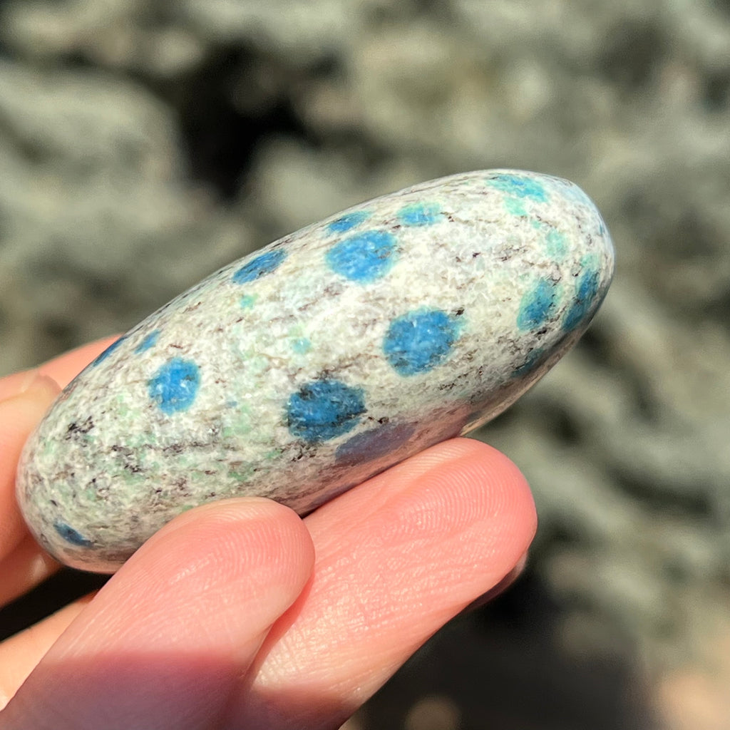 Palmstone K2 Granit cu azurit model 13, druzy.ro, cristale, druzy.ro, cristale 2