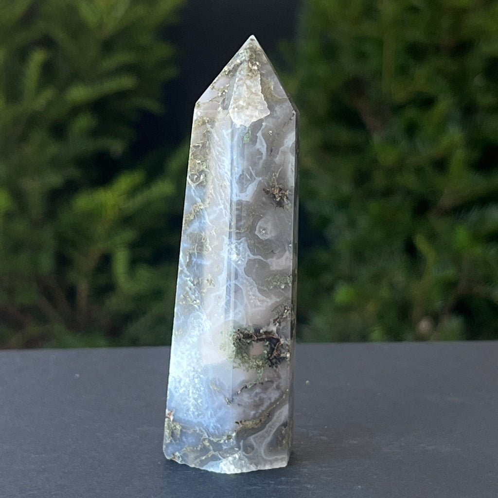 Obelisc agat muschi model 6, pietre semipretioase - druzy.ro 5 