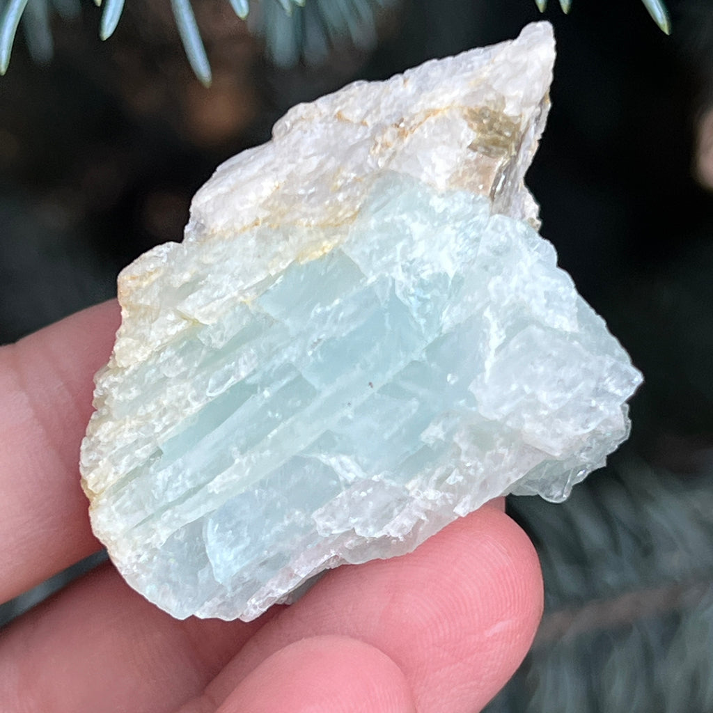 Acvamarin Pakistan piatra bruta model pk8, pietre semipretioase - druzy.ro 2 